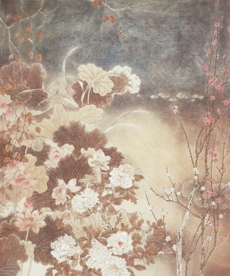 庭霰林花活动海报